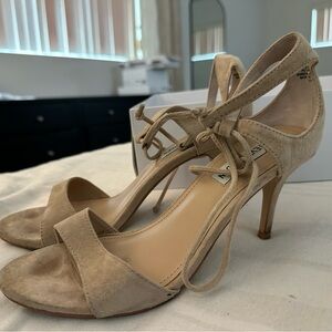 Steve Madden Beige Suede Heels